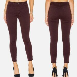 Jessica Alba x DL1961 No. 2 Trimtone Skinny Ankle Jeans in Cabernet Size 24